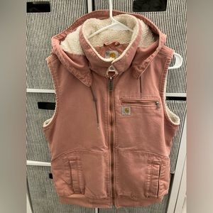 ***SOLD***RARE Women’s Carhartt Wildwood Weathered Duck Vest-Dried Rose**SOLD**